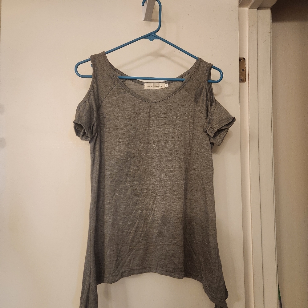 Asymmetrical Gray Women's Tee